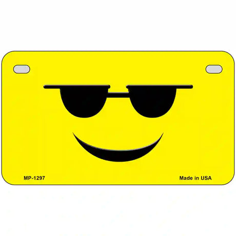 Sunglasses Cool Smiley Novelty Metal License Plate 7" x 4" (MP)