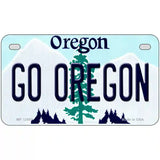 Go Oregon Novelty Metal License Plate 7" x 4" (MP)