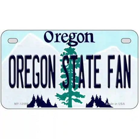 Oregon State Fan Novelty Metal License Plate 7" x 4" (MP)