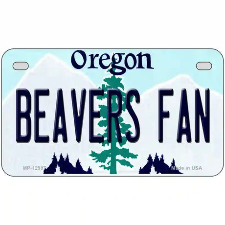 Beavers Fan Novelty Metal License Plate 7" x 4" (MP)