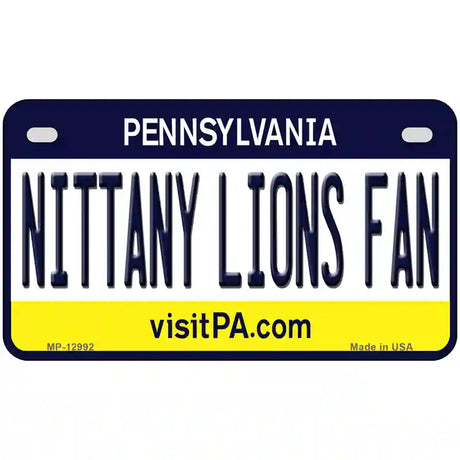 Nittany Lions Fan Novelty Metal License Plate 7" x 4" (MP)