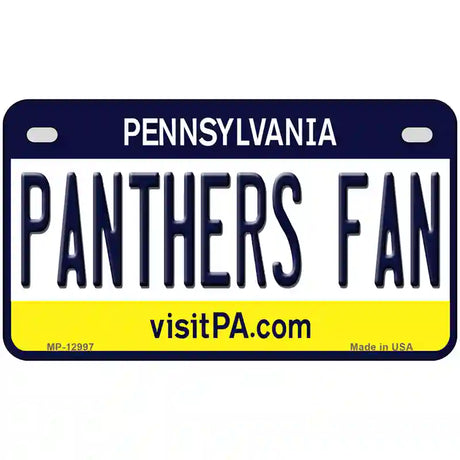 Panthers Fan Novelty Metal License Plate 7" x 4" (MP)