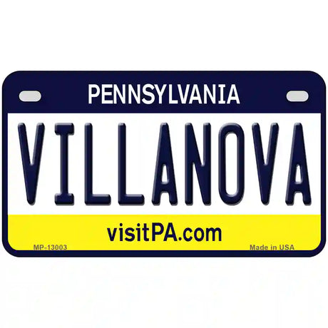 Villanova Novelty Metal License Plate 7" x 4" (MP)