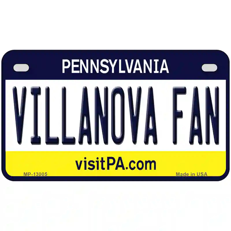 Villanova Fan Novelty Metal License Plate 7" x 4" (MP)