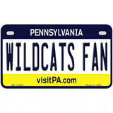 Wildcats Fan Pennsylvania Novelty Metal License Plate 7" x 4" (MP)