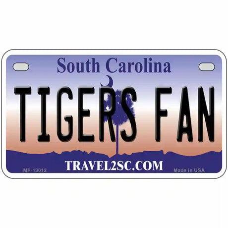 South Carolina Plate Tigers Fan Novelty Metal License Plate 7" x 4" (MP)