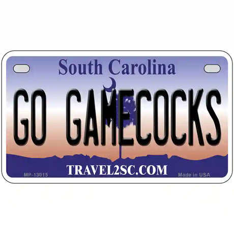 Go Gamecocks Novelty Metal License Plate 7" x 4" (MP)