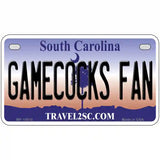 Gamecocks Fan Novelty Metal License Plate 7" x 4" (MP)