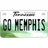 Go Memphis Novelty Metal License Plate 7" x 4" (MP)