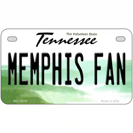 Memphis Fan Novelty Metal License Plate 7" x 4" (MP)