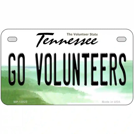 Go Volunteers Novelty Metal License Plate 7" x 4" (MP)