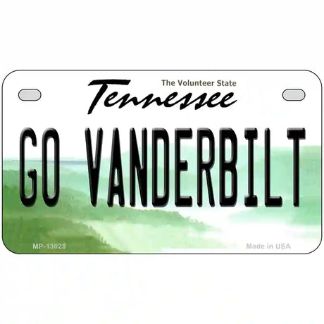 Go Vanderbilt Novelty Metal License Plate 7" x 4" (MP)