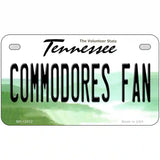 Commodores Fan Novelty Metal License Plate 7" x 4" (MP)