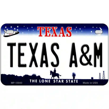 Texas A&M Novelty Metal License Plate 7" x 4" (MP)