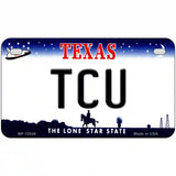 TCU Novelty Metal License Plate 7" x 4" (MP)