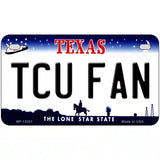 TCU Fan Novelty Metal License Plate 7" x 4" (MP)