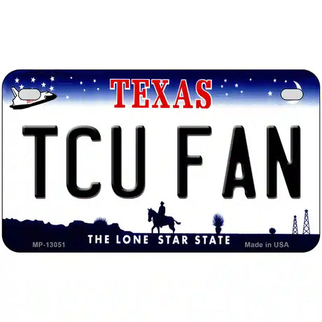 TCU Fan Novelty Metal License Plate 7" x 4" (MP)