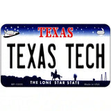 Texas Tech Novelty Metal License Plate 7" x 4" (MP)