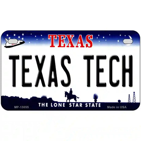 Texas Tech Novelty Metal License Plate 7" x 4" (MP)