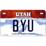 BYU Novelty Metal License Plate 7" x 4" (MP)