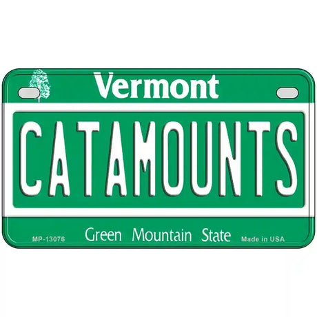 Catamounts Novelty Metal License Plate 7" x 4" (MP)