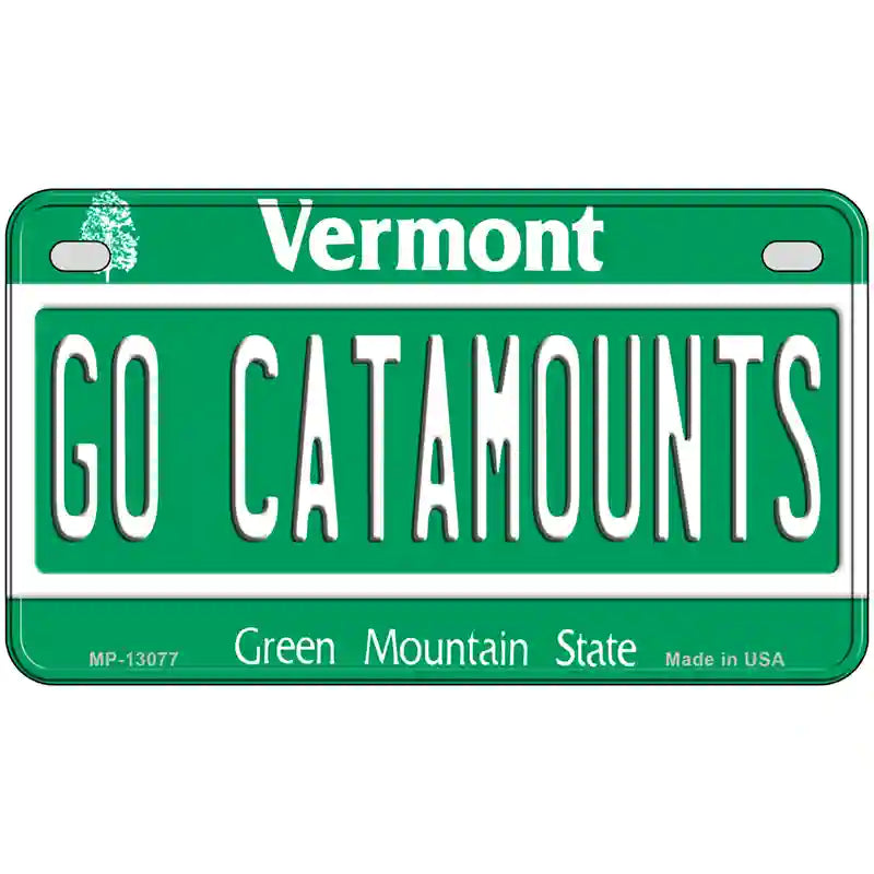 Go Catamounts Novelty Metal License Plate 7" x 4" (MP)