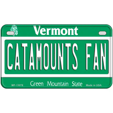 Catamounts Fan Novelty Metal License Plate 7" x 4" (MP)