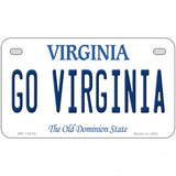 Go Virginia Novelty Metal License Plate 7" x 4" (MP)