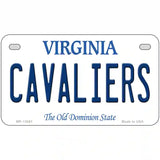 Cavaliers Novelty Metal License Plate 7" x 4" (MP)