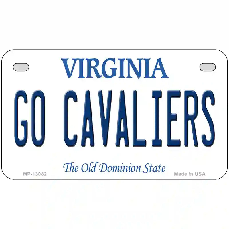 Go Cavaliers Novelty Metal License Plate 7" x 4" (MP)