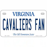 Cavaliers Fan Novelty Metal License Plate 7" x 4" (MP)