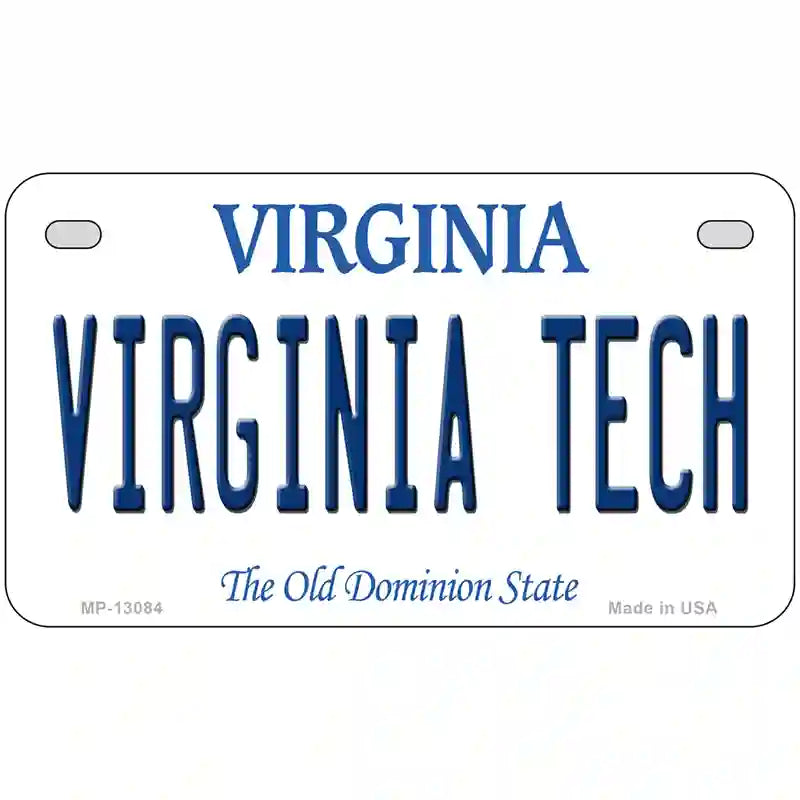 Virginia Tech Novelty Metal License Plate 7" x 4" (MP)