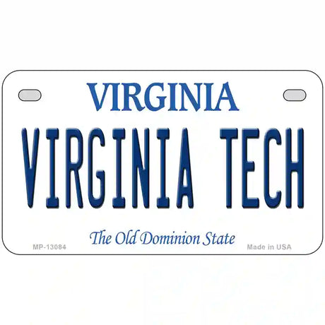 Virginia Tech Novelty Metal License Plate 7" x 4" (MP)