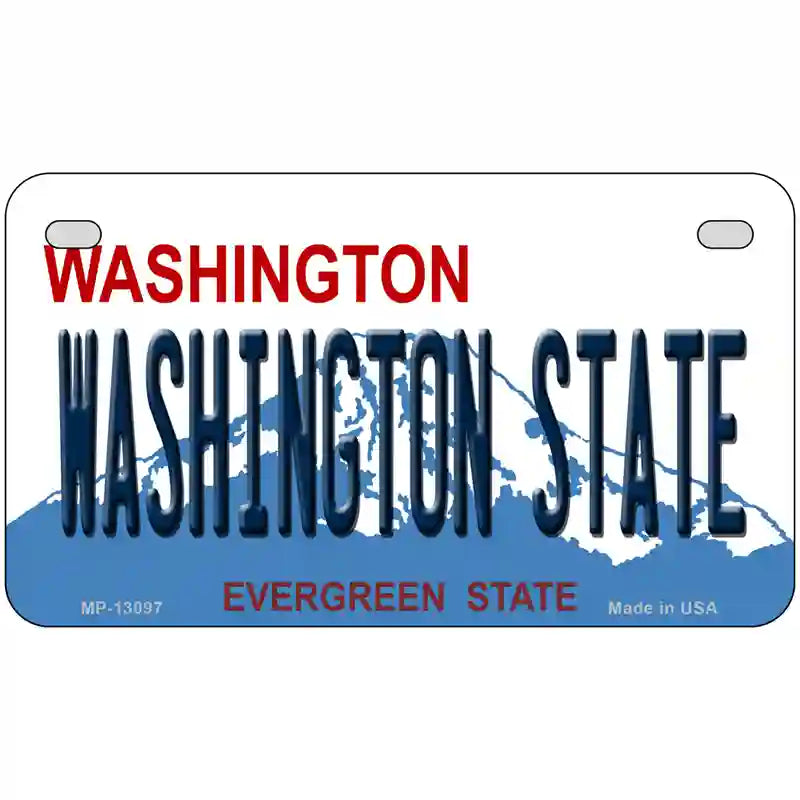 Washington State College Novelty Metal License Plate 7" x 4" (MP)