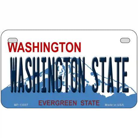 Washington State College Novelty Metal License Plate 7" x 4" (MP)