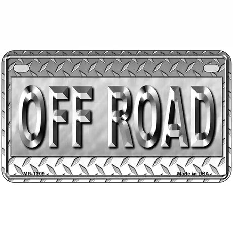 Off Road Novelty Metal License Plate 7" x 4" (MP)