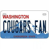 Washington Plate Cougars Fan Novelty Metal License Plate 7" x 4" (MP)