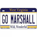 Go Marshall Novelty Metal License Plate 7" x 4" (MP)