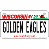 Golden Eagles Novelty Metal License Plate 7" x 4" (MP)