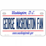 George Washington Fan Novelty Metal License Plate 7" x 4" (MP)