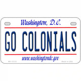 Go Colonials Novelty Metal License Plate 7" x 4" (MP)