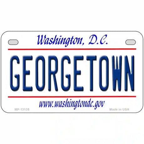 Georgetown Novelty Metal License Plate 7" x 4" (MP)