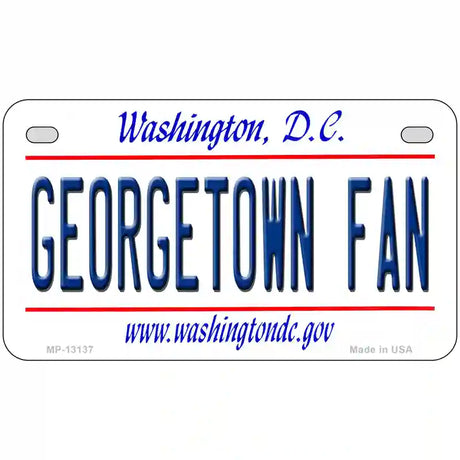 Georgetown Fan Novelty Metal License Plate 7" x 4" (MP)