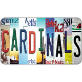 Cardinals Strip Art Novelty Metal License Plate Tag 7" x 4" (MP)