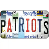 Patriots Strip Art Novelty Metal License Plate Tag 7" x 4" (MP)