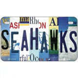 Seahawks Strip Art Novelty Metal License Plate Tag 7" x 4" (MP)