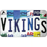 Vikings Strip Art Novelty Metal License Plate Tag 7" x 4" (MP)