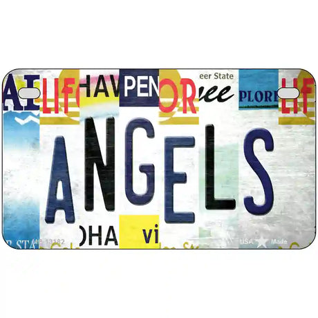 Angels Strip Art Novelty Metal License Plate Tag 7" x 4" (MP)