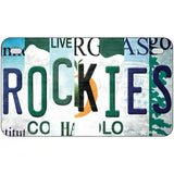 Rockies Strip Art Novelty Metal License Plate Tag 7" x 4" (MP)