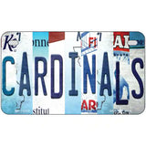 Cardinals Strip Art Baseball Novelty Metal License Plate Tag 7" x 4" (MP)